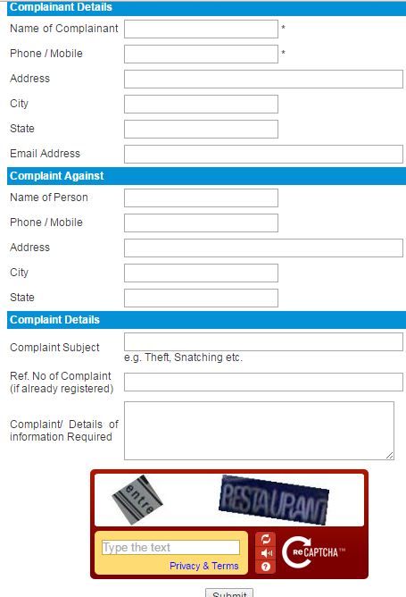 Online FIR Amritsar Police